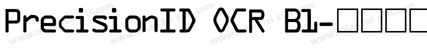 PrecisionID OCR B1字体转换